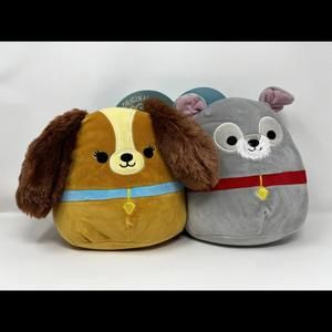 Squishmallows Disney Lady and The Tramp Set 8" Plush Stuffed Animal Toy
